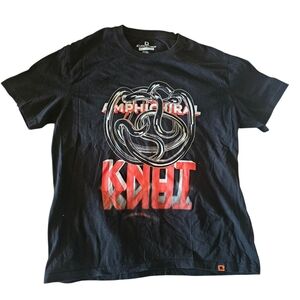 Curiosity Box Amphichiral Knot Graphic T Shirt Black Large